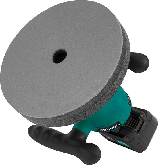 Accu polisher - Poliermaschine 20V - Ø240mm - Inkl. verstellbare Griffe, 2 Polierhülsen und Aufbewahrungstasche - Inkl. 4.0Ah Akku und Schnellladegerät