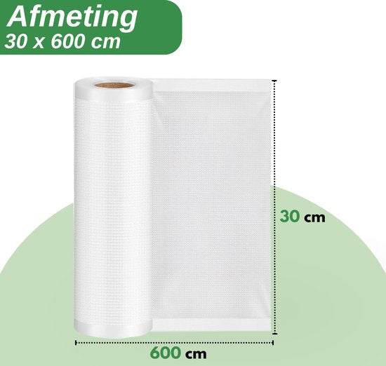 Vaive Vakuumierer 4 Stück - 30 x 600 - Vakuumbeutel Lebensmittel - Vakuum- / Sous Vide Beutel - BPA frei