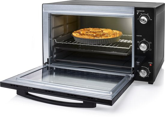 Princess 112759 - Freistehender Umluftofen - 5 Stufen - 55 Liter - 2000 W - Schwarz