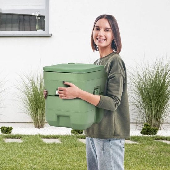 Laodikya Home Camping Toilette Reisetoilette Tragbare Chemische Toilette 20L + 12L