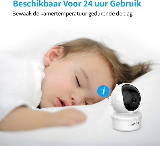 LAKOO Babyphone ohne Monitor und ohne App - Erweiterungskamera im Pro5-Set