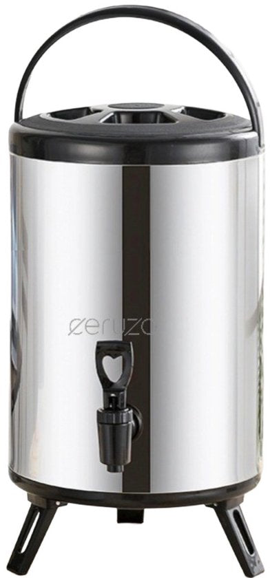 Ceruzo Thermos-Getränkespender - 10 Liter - Edelstahl - Isolierter Spender mit Zapfhahn