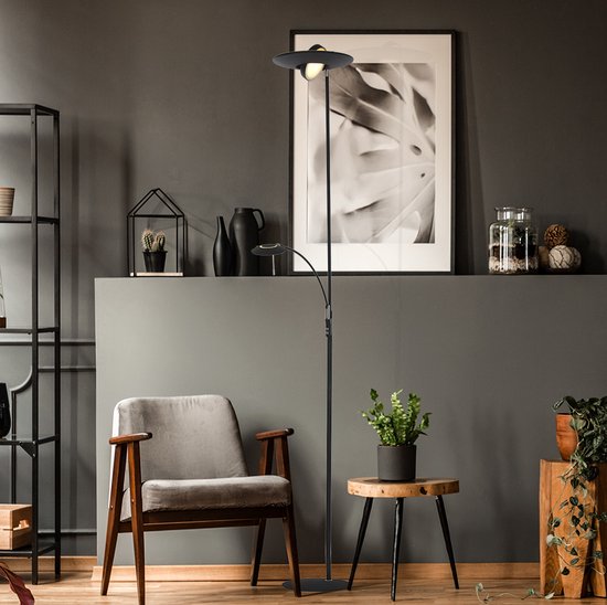 Stehleuchte Steinhauer Zenith LED - Schwarz