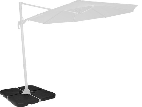 VONROC Sonnenschirmkacheln Bardolino - Befüllbare Sonnenschirmkacheln - 50x50cm - Fassungsvermögen 25L - 4 Stück für schwimmenden Sonnenschirm