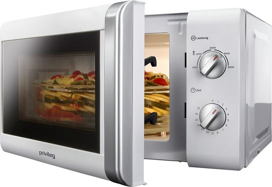 Privileg Mikrowelle 150472, Mikrowelle, 20 l, mit 5 Leistungsstufen, weiß