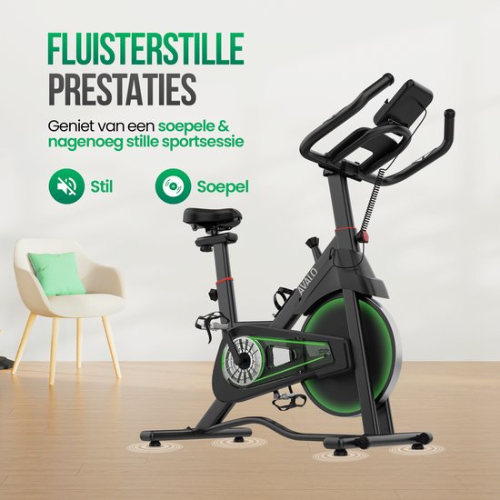 Avalo Indoor Cycle - Heimtrainer - Spinning Bike - Magnetisches Widerstandssystem - Trainingscomputer & LCD-Bildschirm