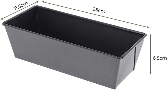 COOCK - Backblech - Kuchenform mit Antihaftbeschichtung - Kuchenform - Backblech 25 cm - Inkl. Teigschaber & E-Book