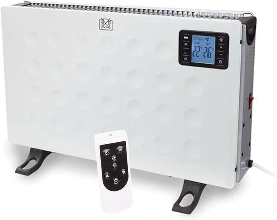 Perel Smart Konvektor Heizung, für den Innenbereich, drei Heizstufen, 2000 W