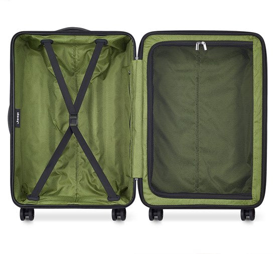 Delsey JH004C 68 cm Vergrößerbarer Reisekoffer - Grau