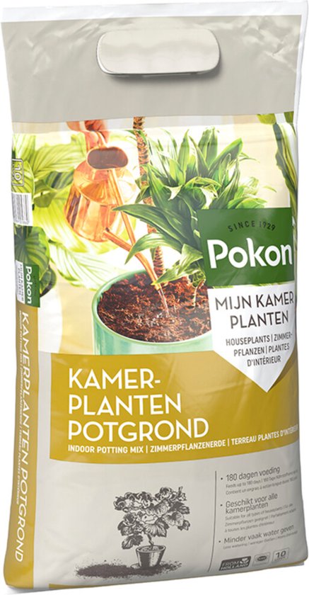 Pokon Houseplants Potting Soil - 10l - Blumenerde (Zimmerpflanze) - 6 Monate Ernährung
