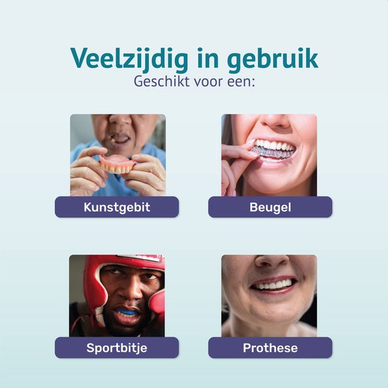 Alyze Denture tray + brush - Blau - Für Prothesen - Zahnspange - Prothesen - Tray - Denture tray