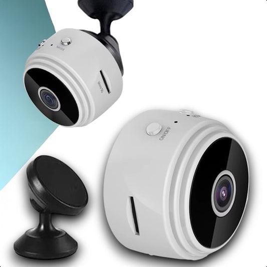 Tech Essentials Mini Hidden Spy Camera - 1080P - Mit WiFi APP - Micro Secret Security Camera - Indoor - Spy - Eavesdropping - Weiß