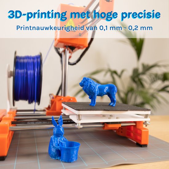 3D&Print 3D-Drucker für Anfänger, Kinder - Bausatz - Starterpaket für Kinder - Orange