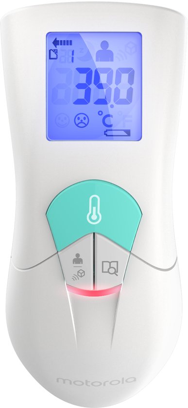 Motorola Thermometer MBP66NT - Berührungslos - Hygienisch - Unterbrechungsfrei - auch für Flüssigkeiten und Lebensmittel