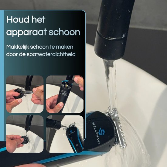 Wellshave 5 in 1 Barttrimmer Männer - Trimmer Bart und Körper - Bodytrimmer Männer - Bodygroomer Männer