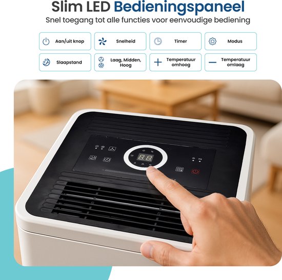 Gologi Luftentfeuchter mit App - Entfeuchtet bis zu 12L pro Tag - Wasch-Trocken-Funktion - Für Zuhause - Geeignet für Keller, Schlafzimmer, Badezimmer und Wohnzimmer - Luftentfeuchter - Feuchtigkeitsfresser gegen Schimmel - Weiß