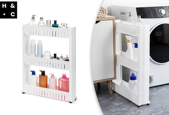 Home&Comfort Küchenwagen auf Rädern - Kompaktes Aufbewahrungsregal - 3 Lagen