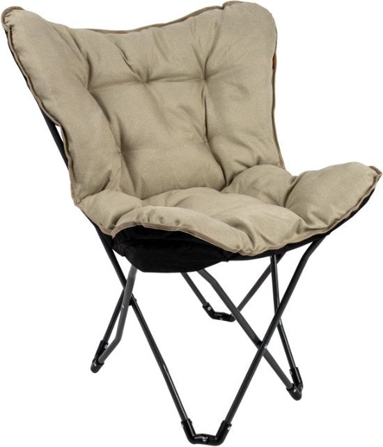 Bo-Camp - Urban Outdoor - Schmetterlingsstuhl - Redbrigde - L - Oxford Polyester - Beige