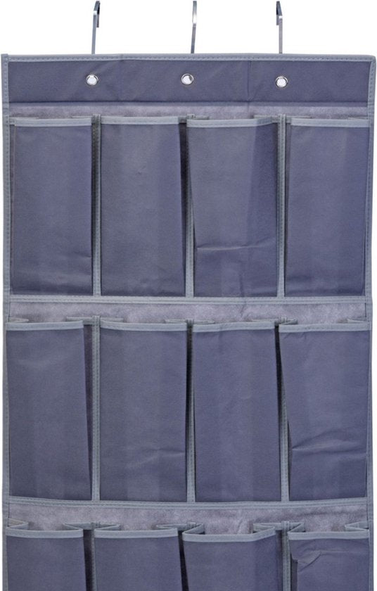 Storage Solutions Tür-/Schrank-Organizer - hängend - 16 Fächer - anthrazitgrau - 45 x 110 cm