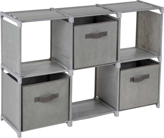 Bo-Camp - Fächerschrank - Mehrzweck - 6 Fächer