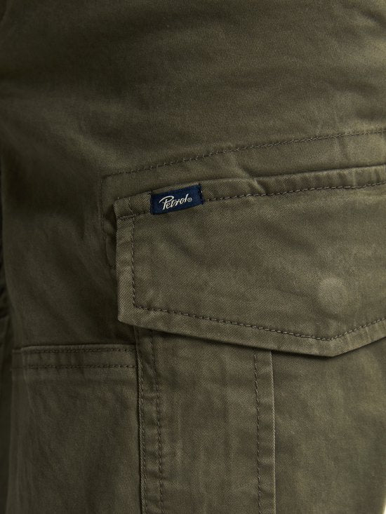 Petrol Industries Cargohose - Shellfront - Männer - Grün - Größe W32 L34