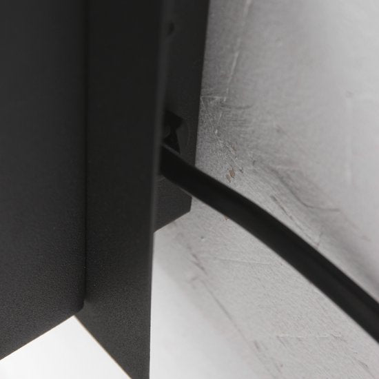 Mexlite Wandleuchte Upround - schwarz - Metall - 3654ZW