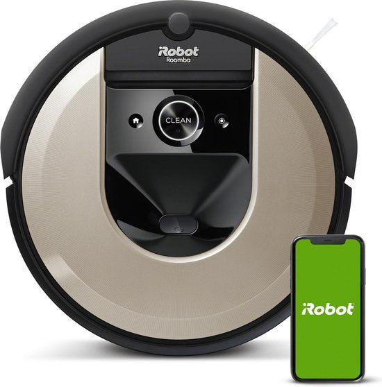 iRobot Roomba i6 Staubsaugerroboter - Intelligente Navigation - Sprachsteuerung - Beige/Schwarz