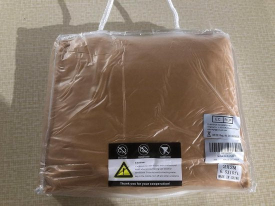 Sonnensegel Rechteckig - UV-Schutz - 1 Stück - Sand - 2x3m
