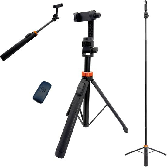 ein sonniger Tag Telefonstativ - Stativ Smartphone - Stativ Smartphone - Selfie Stick Stativ - Stativ Telefon - Stativ iPhone - Stativ iPhone - Telefonständer - bis zu 180 cm - Stativ für GoPro