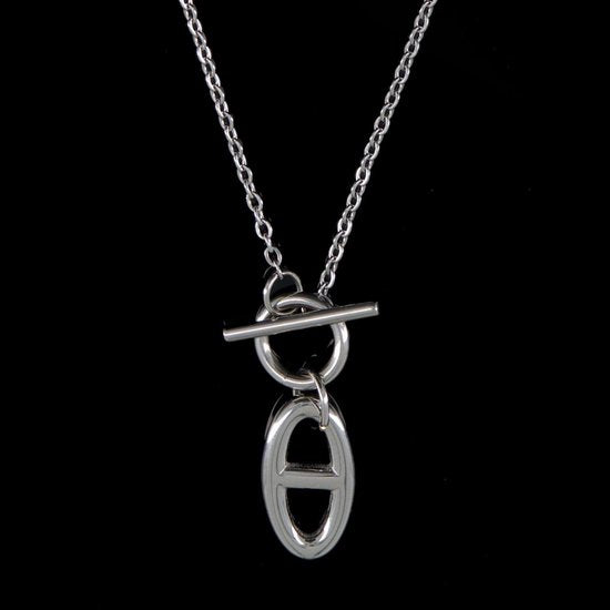 Laura Ferini Damenhalskette Legato Silber - Silberkette mit Anhänger - 18K Weißgold vergoldet - Halskette - Halskette - Schmuck - Accessoires - Damenhalskette mit Anhänger