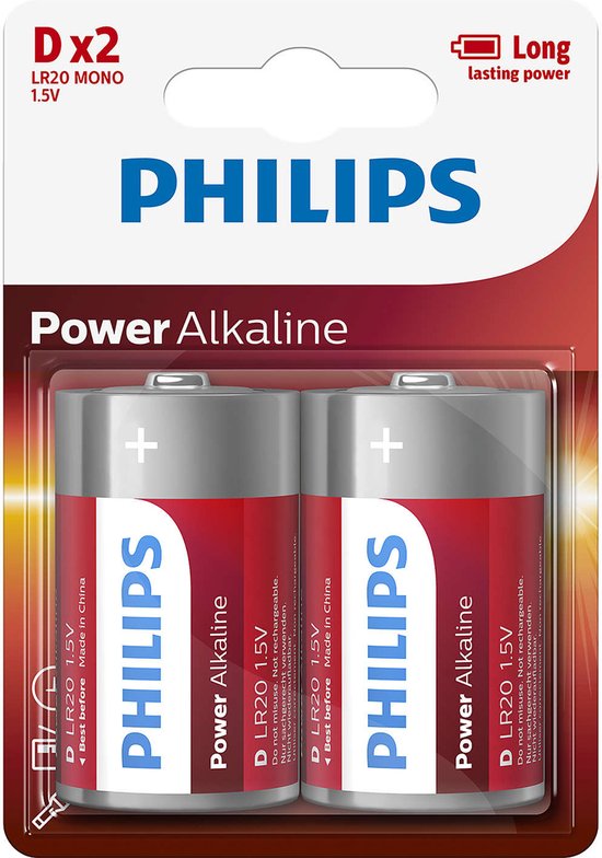 Philips LR20P2B - D / LR20 Batterien - 2 Stück