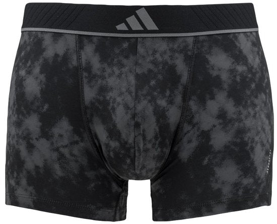 adidas Active Flex 3er-Pack Mikrofaser Boxershorts - Herren - Sportunterwäsche - Stretch - feuchtigkeitsregulierend - Schwarz/Grau - Größe XL