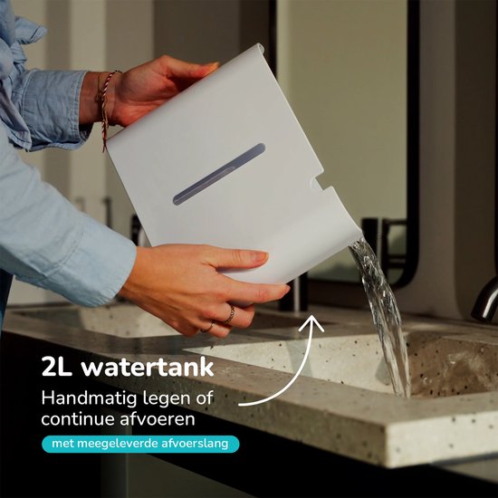 Bloomfold Luftentfeuchter DryPure – 12 L/Tag – HEPA Filter – Timer – Weiß
