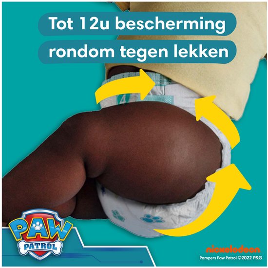 Pampers Baby-Dry Paw Patrol-Edition Größe 4, 222 Windeln, 9 kg–14 kg