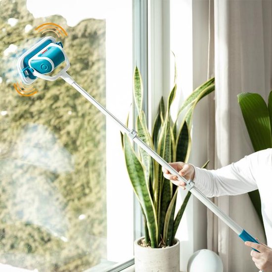Livington MultiScrubber Elektro-Scheuergerät – Akku-Mopp zum mühelosen Wischen, Schrubben und Polieren – 2-in-1-Wischsystem als Handschrubber und Bodenwischer – Mail-Order-Edition
