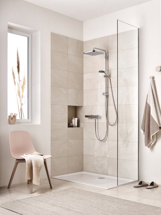 GROHE Vitalio Start Handbrause 100 – Ø 10 cm – Wassersparend – 2 Strahlarten – Chrom