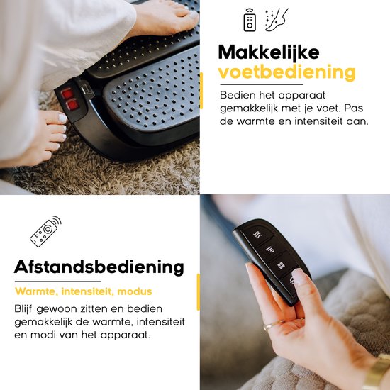 CALMENTA® - Fußmassage Durchblutungsgerät - Vibrationsplatte - Aufbewahrungstasche - Massagegerät - Durchblutung Beine - Fitness