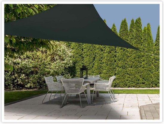 Pro Garden Schattentuch Dreieck Dunkelgrau - 3,6x3,6x3,6m