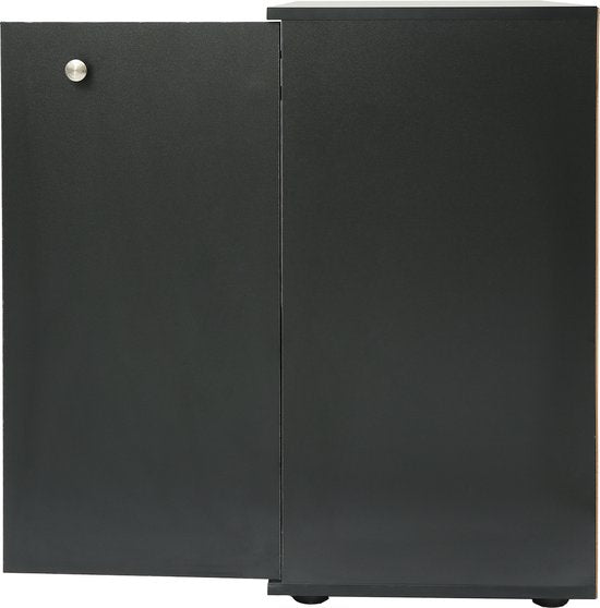 Aktenschrank Sideboard - multifunktionaler Aufbewahrungsschrank - schwarz