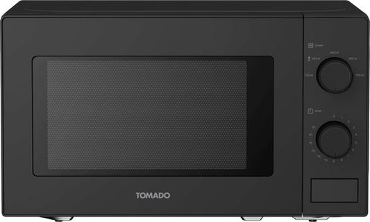Tomado TMS2003B - Solo-Mikrowelle - 20 Liter - 5 Leistungsstufen - 700 Watt - Innenbeleuchtung - Schwarz