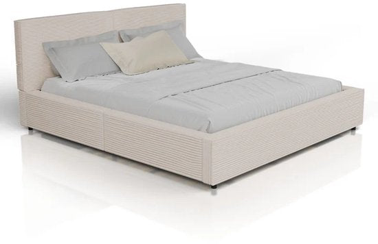 Polsterbett Salerno - Kord - 180x200cm - Beige