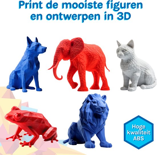 3D&Print 3D-Drucker für Anfänger, Kinder - Bausatz - Starterpaket für Kinder - Orange