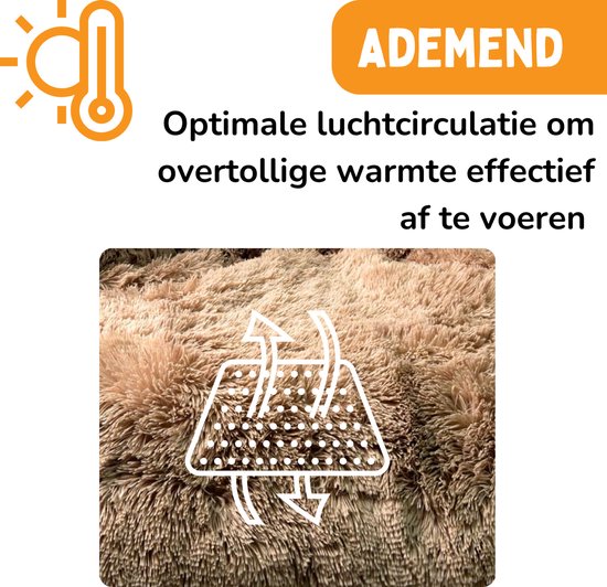 By Cee Cee Original Hundedeckenbank - Hundedeckenbank - Hundekorb - Premium - komplett abnehmbar - flauschiges Mocha - Größe M - 90x90