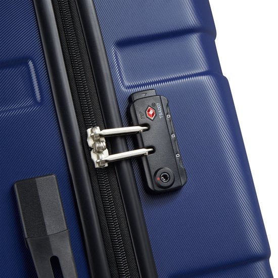 Delsey Paris x United Colors of Benetton - Now Kofferset - 3-teilig - Handgepäck 34L + aufgegebenes Gepäck 65L und 93L - Blau