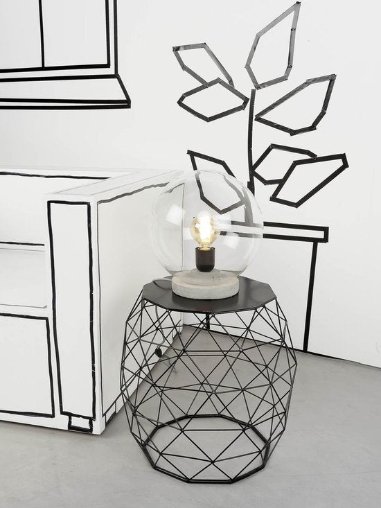 It's about RoMi Warschau Tischleuchte - Transparent - Industrial Design - Grau