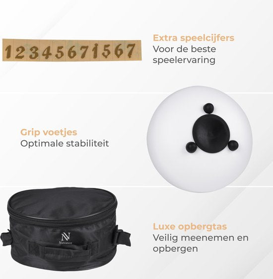Nuvance - Handpan - Inkl. Lehrbuch, Fingertrommeln und Aufbewahrungstasche - Zungentrommel - Handpan-Trommel - Stahlzungentrommel - Weiß