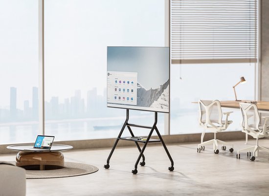 VDD TV Stand - TV-Stativ - TV-Fuß - Monitorständer - Mobil & höhenverstellbar 125 bis 140 cm - Geeignet für Bildschirme von 37 bis 86 Zoll