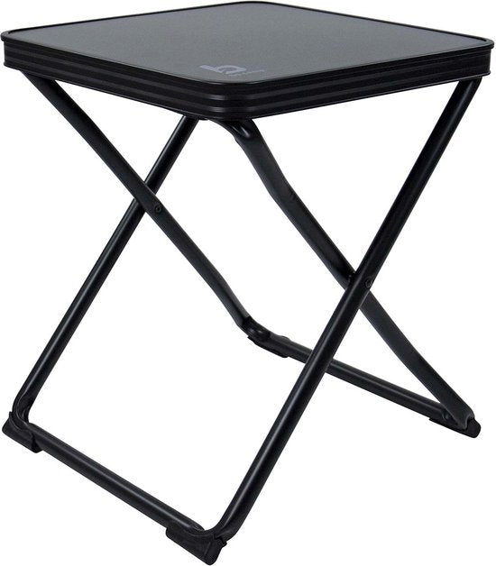 Bo-Camp - Hocker + Ablage - klappbar - Schwarz