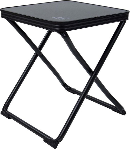Bo-Camp - Hocker + Ablage - klappbar - Schwarz