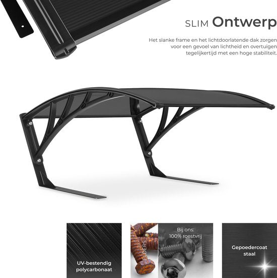tectake® Garage für Rasenmähroboter - Rasenmäher-Carport - Überdachung der Ladestation für Rasenmäher - Wetterfest - 81 x 100 x 48 cm - Inklusive 4 Erdnägel - Schwarz